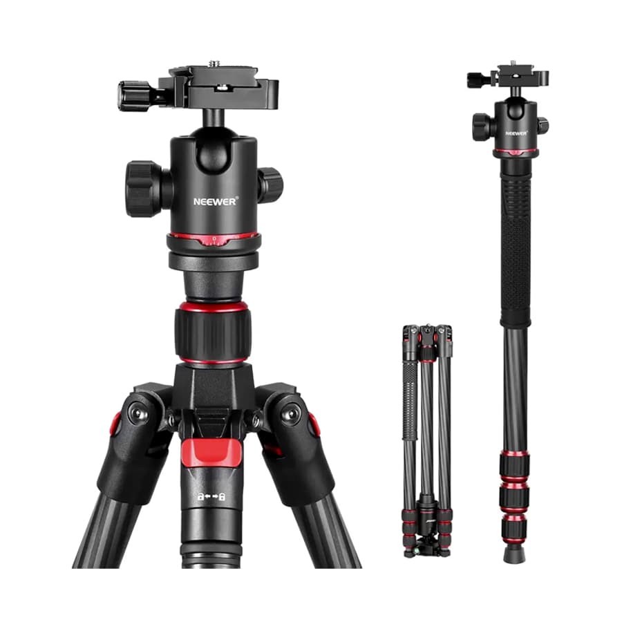 سه پایه مونوپاد دوربین نیور NEEWER TRIPOD MONOPOD N55C — تصویر ۳