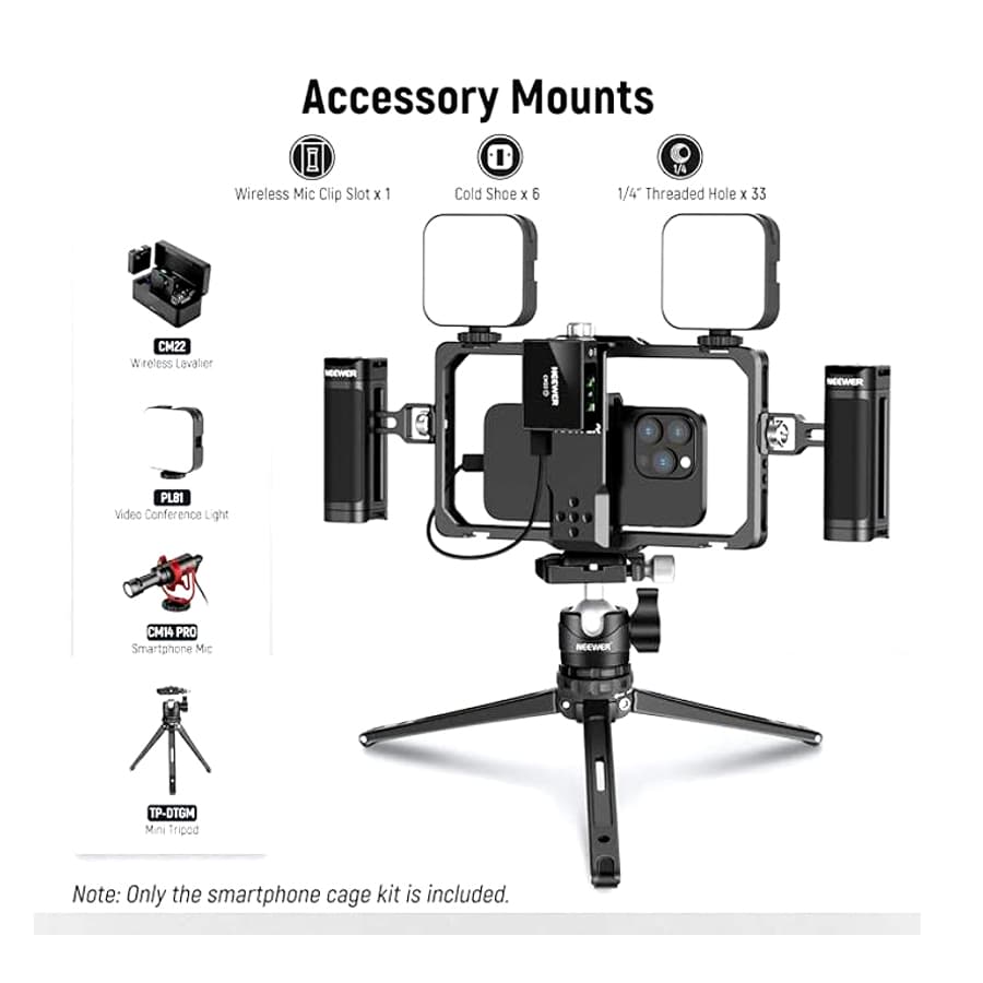 کیج موبایل نیور Neewer Upgraded Phone Rig PA009 — تصویر ۷