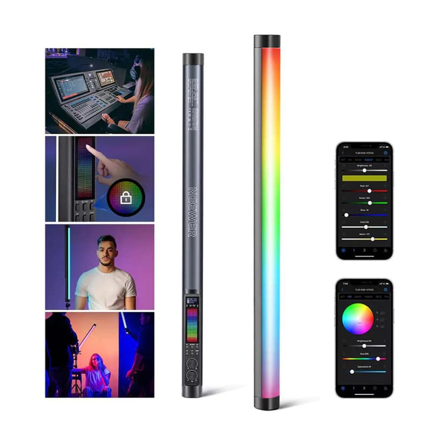 نور باتومی 20 وات نیور Neewer Tube Light TL60 RGB — تصویر ۱۰