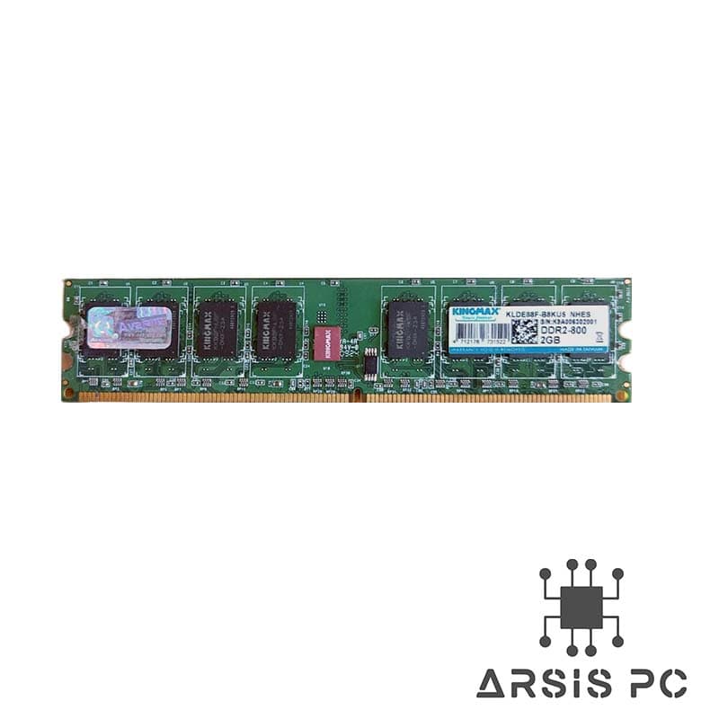 رم دسکتاپ King Max DDR2 2GB 6400 800MHz استوک
