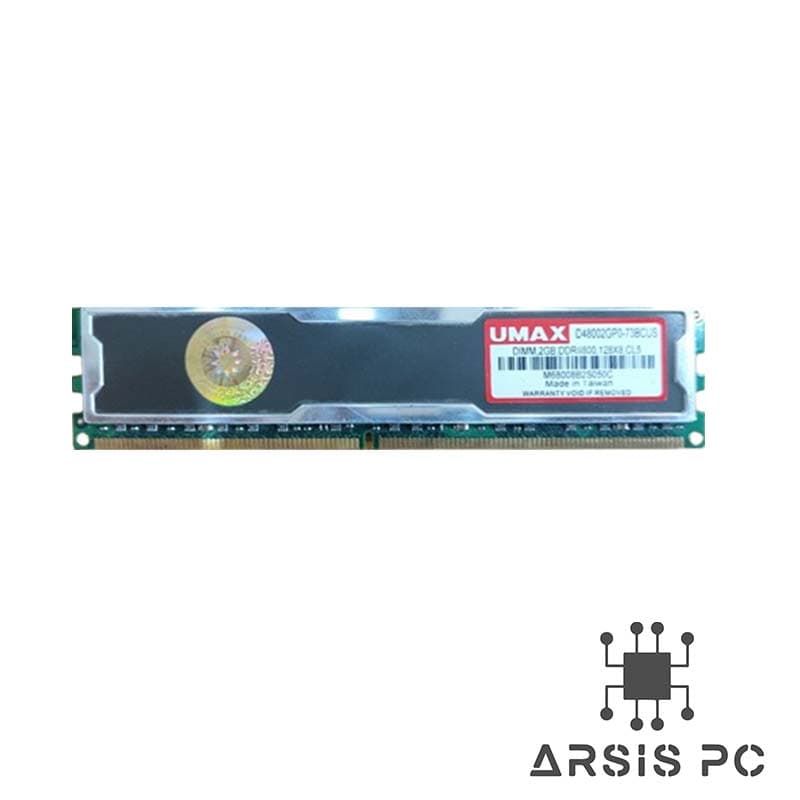 رم دسکتاپ UMAX DDR2 2GB 6400 800MHzاستوک