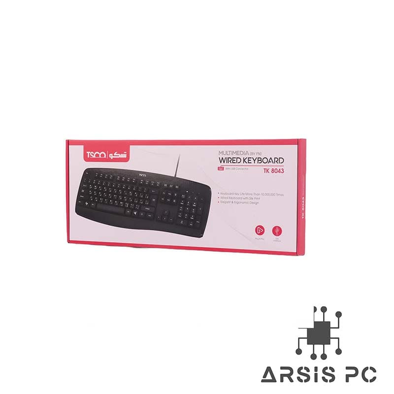 کیبورد سیمی تسکو TK 8043