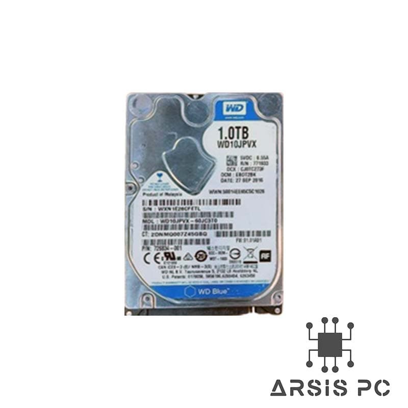 هارد لپ‌تاپ Western Digital Blue 1TB 2.5 Inch استوک