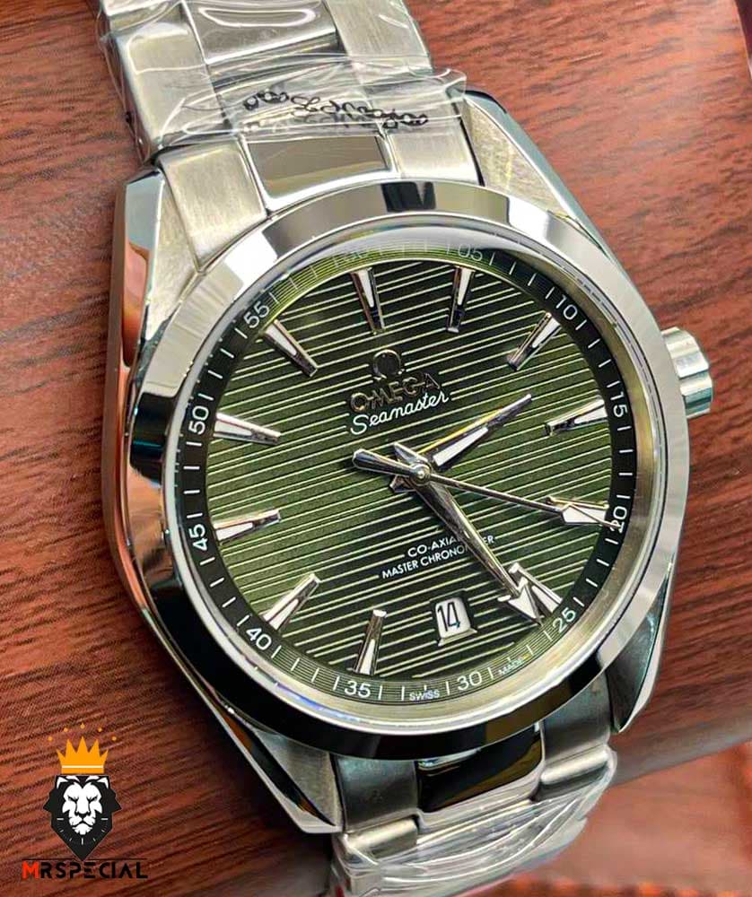ساعت مچی مردانه امگا سیمستر اتوماتیک استیل صفحه سبز OMEGA SEAMASTER 1477 — تصویر ۶