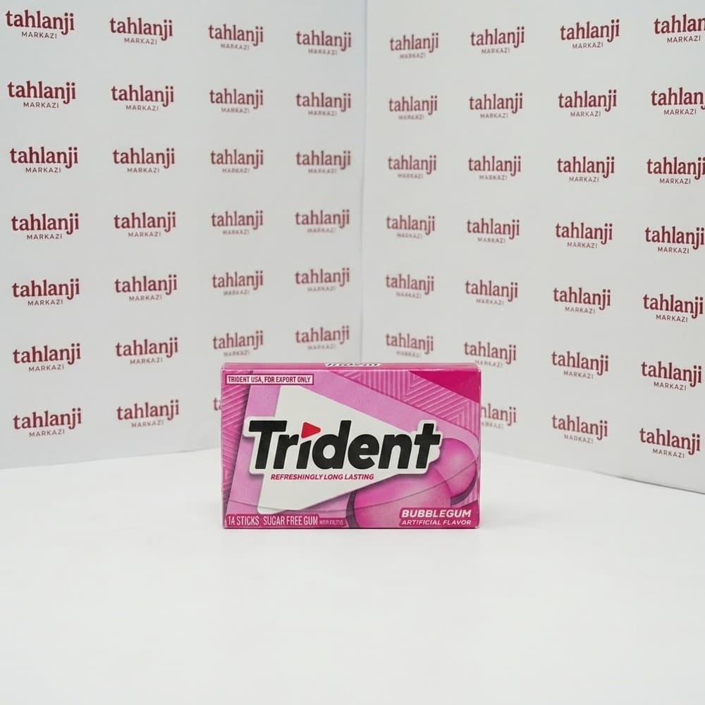 آدامس تریدنت بادکنکی bubblegum بسته 12 عددی — تصویر ۳