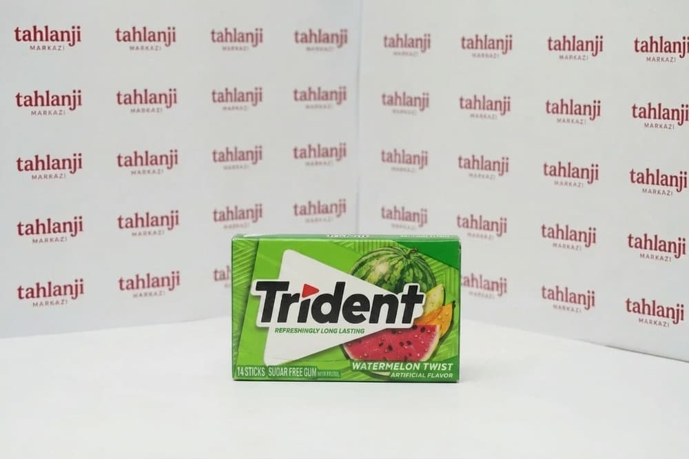 آدامس تریدنت هندوانه طالبی Watermelon Twist، (بسته 12 عددی)