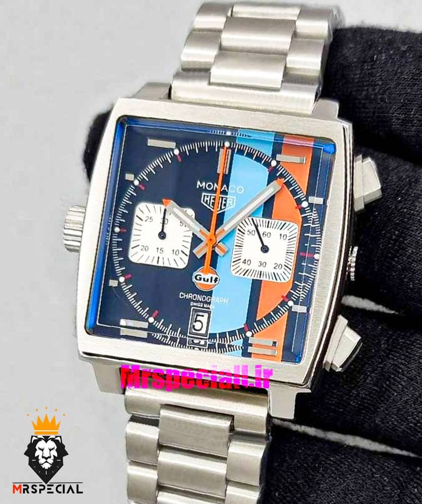 ساعت مچی مردانه تگ هویر موناکو استیل کرنوگراف Tag Heuer monaco 8965 — تصویر ۷