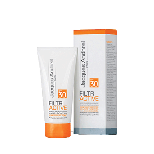 ژاک آندرل کرم ضد آفتاب مناسب پوست چرب بدون رنگ با SPF 30