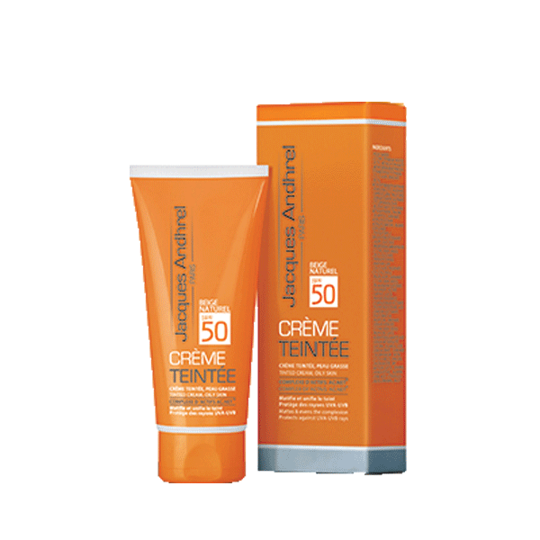 ژاک آندرل کرم ضد آفتاب ﺭﻧﮕﻲ ﻣﻨﺎﺳﺐ پوست چرب با SPF 50