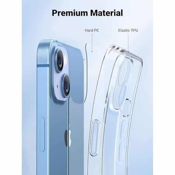 قاب محافظ شفاف آیفون 14 سایز 6.1 اینچ یوگرین مدل LP617 کد 90938 — تصویر ۲
