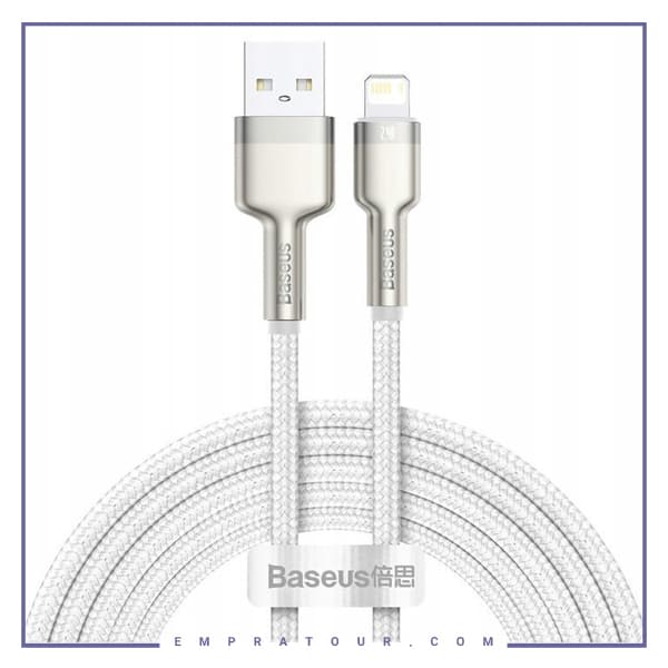 کابل لایتنینگ بیسوس 2متر Baseus Cafule Metal Data CALJK-B01