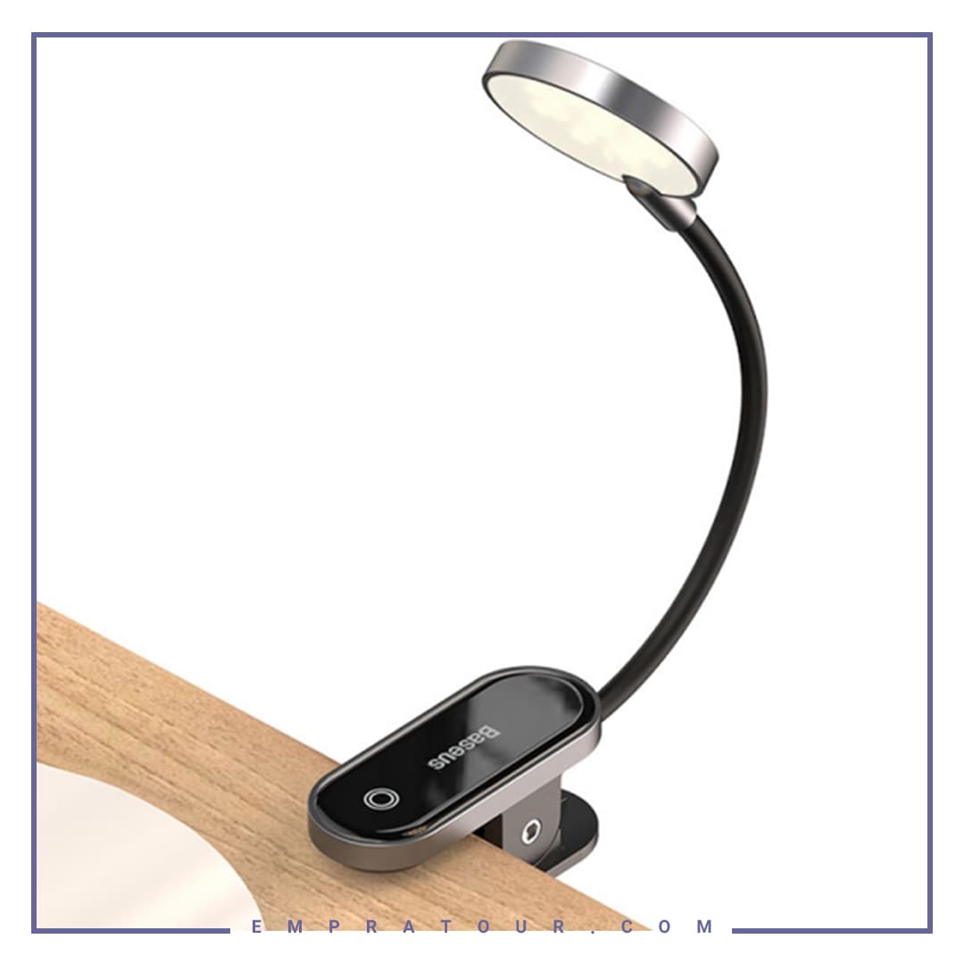 چراغ مطالعه گیره ای بیسوس Baseus Comfort Reading Mini Clip Lamp DGRAD-0G — تصویر ۲