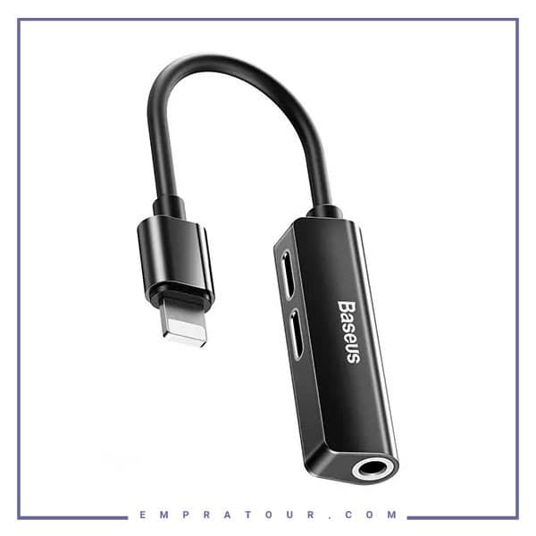 مبدل لایتنینگ به جک 3.5 میلی‌متری بیسوس Baseus Audio Converter L52