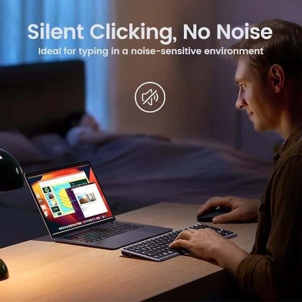 کیبورد بی سیم بلوتوثی یوگرین مدل KU005 کد 15258 — تصویر ۹
