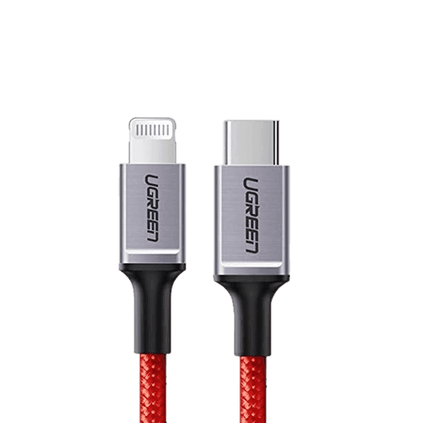 کابل شارژ و دیتا 3 آمپر Lightning به USB-C 2.0 Male یوگرین مدل US298 کد 20309
