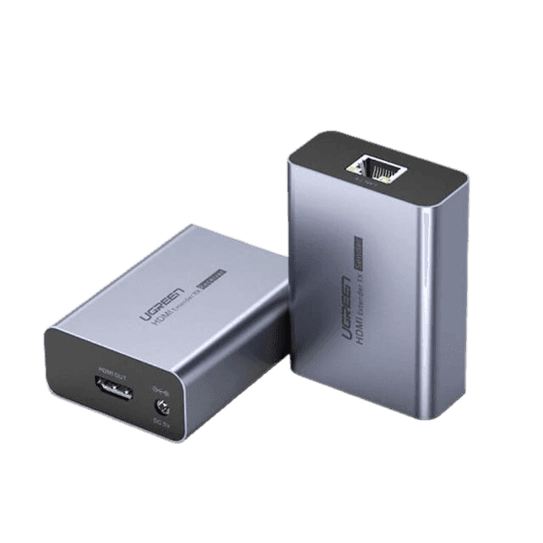 مبدل افزایش طول (Extension) HDMI بر روی کابل شبکه یوگرین مدل CM196 کد 50739
