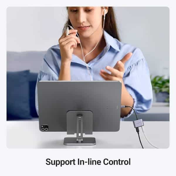 تبدیل USB-C Male به جک 3.5 میلیمتری و USB-C Female یوگرین مدل CM231 کد 60164 — تصویر ۴