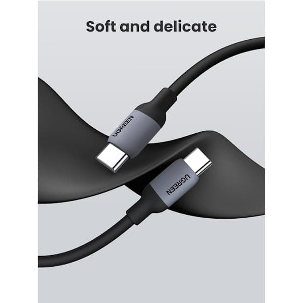 کابل شارژ و دیتا 3 آمپر USB-C 2.0 Male به USB-C 2.0 Male یوگرین مدل US563