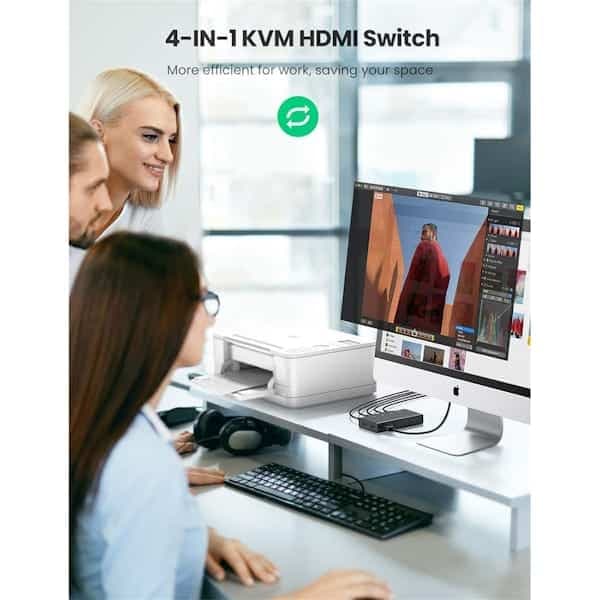 سوئیچ 4 پورت KVM یوگرین مدل CM293 کد 70439 — تصویر ۶