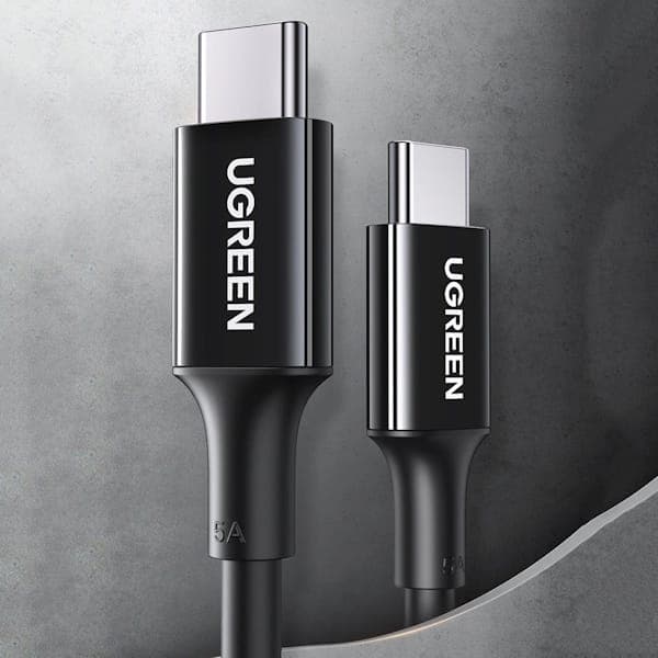 کابل شارژ و دیتا 5 آمپر USB-C به USB-C یوگرین مدل US300 — تصویر ۳