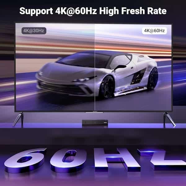 سوئیچ ۴ پورت HDMI 2.0 یوگرین مدل CM598 کد 15376 — تصویر ۱۱