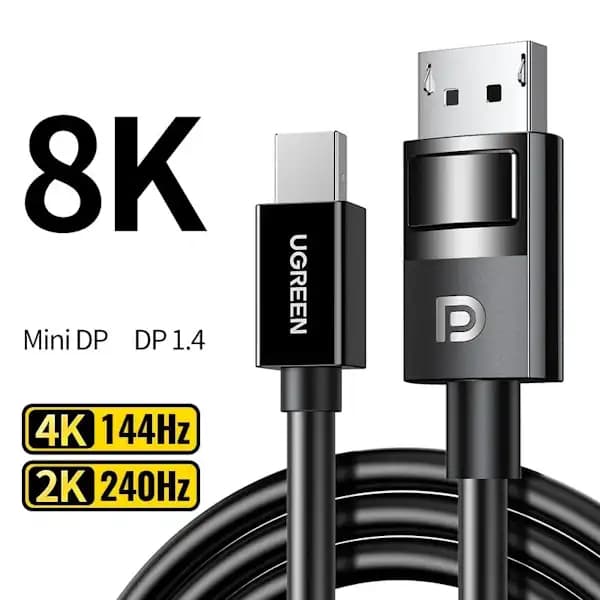 کابل تبدیل Mini DisplayPort به DisplayPort یوگرین مدل DP117 کد 80663 — تصویر ۳