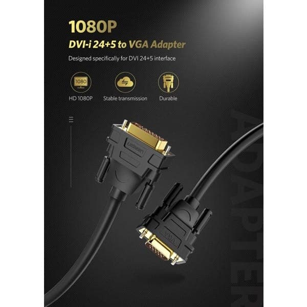 کابل تبدیل DVI(24+5) به VGA یوگرین مدل DV102 کد 11677