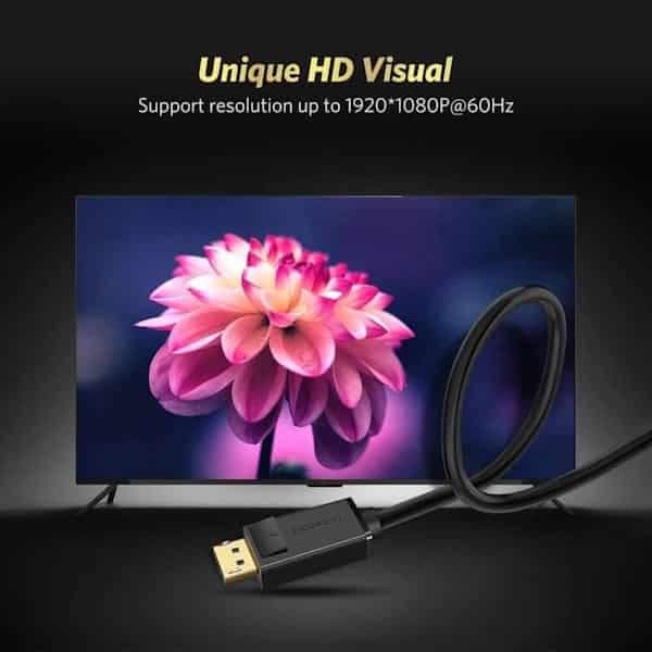 کابل تبدیل DisplayPort به VGA یوگرین مدل DP105 کد 10247 — تصویر ۲