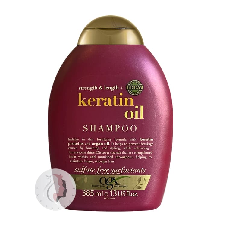 شامپو مو او جی ایکس مدل Keratin Oil ظرفیت 385 میل