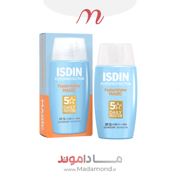 ضد آفتاب ایزدین مدل فیوژن واتر مجیک حاوی SPF50 حجم 50 میل — تصویر ۱۱