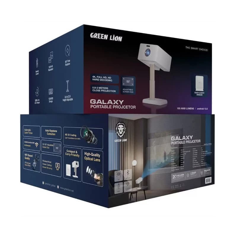پروژکتور قابل حمل گرین لاین مدل GPJ4K5 کیفیت UHD — تصویر ۱۱