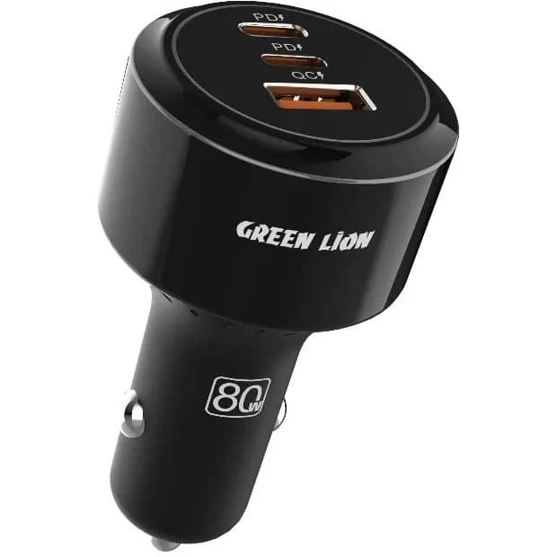 شارژر فندکی سه پورت گرین لاین مدل Roadex ظرفیت ۸۰ وات