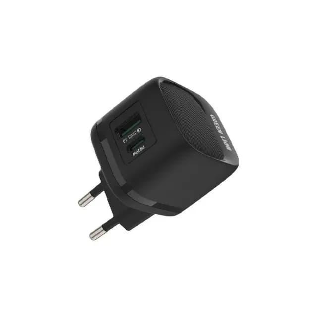 شارژر دیواری PD20W+QC greenlion همراه با کابل