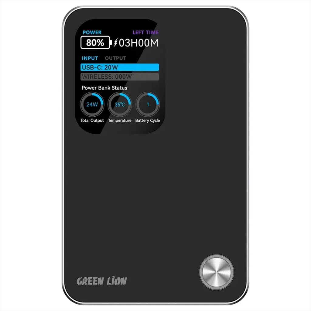 پاوربانک گرین لاین G-Mag 3 در 1 10000mAh با شارژ بی‌سیم، مگ‌سیف و PD 20W — تصویر ۵