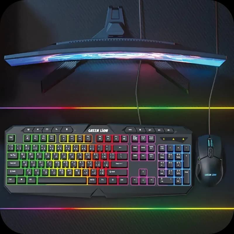 کیبورد و ماوس گیمینگ گرین لاین مدل GK-400 RGB — تصویر ۱۲