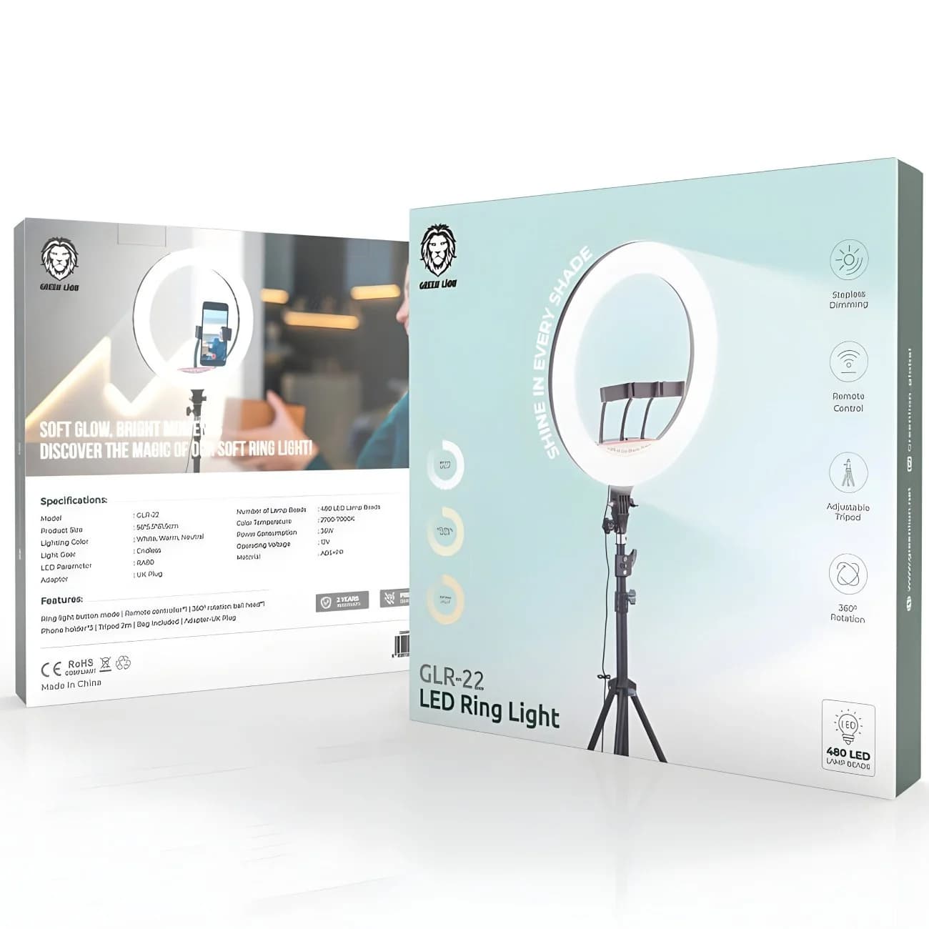 رینگ لایت گرین لاین مدل GLR-22 سایز ۲۲ اینچ — تصویر ۵