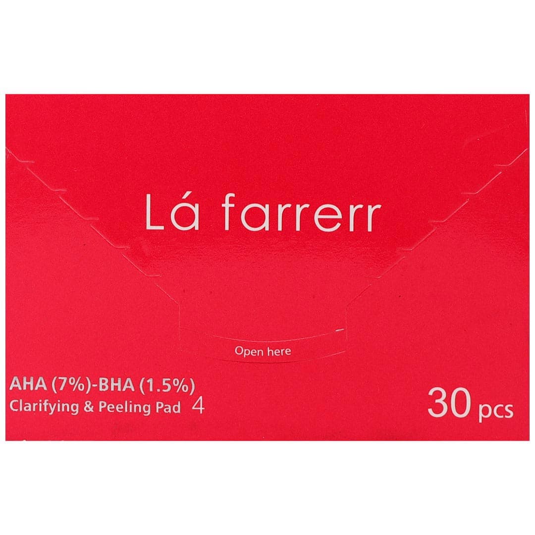 پد پاکسازی کننده و لایه بردار پوست حاوی 7% آ چ آ و 1/5% بی اچ آ لافارر