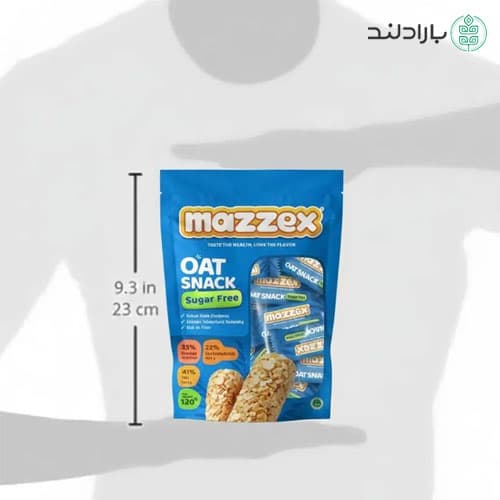 اسنک جو دوسر بدون شکر مازکس 120 گرمی (Mazzex Sugar Free OAT Snack) — تصویر ۱۲