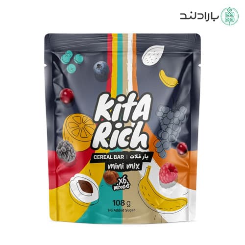 بار غلات مینی میکس کیتاریچ (KitaRich Cereal Bar Mini Mix)