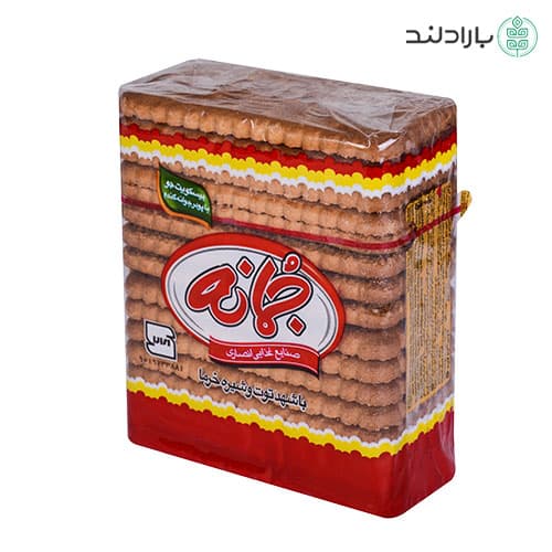 بیسکویت جو سبوسدار خوشه جمانه حاوی آرد جو و شهد توت – 200 گرم — تصویر ۲