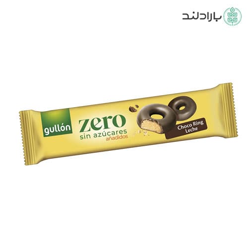 بیسکویت حلقه‌ای با روکش شکلات دونات بدون قند گولون – 128 گرم