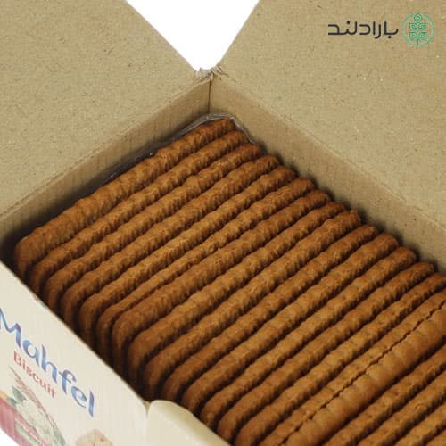 بیسکویت جو محفل جمانه حاوی شهد توت، شیره خرما و پودر جوانه گندم – 800 گرم — تصویر ۵