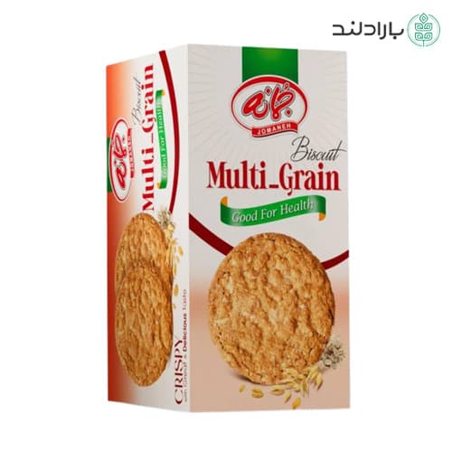 بیسکویت چند غله ساده با شهد توت جمانه – 190 گرم