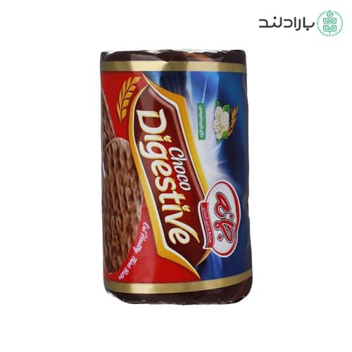 بیسکویت جو دایجستیو با روکش کاکائویی جمانه شیرین شده با شهد توت – 180 گرم — تصویر ۶