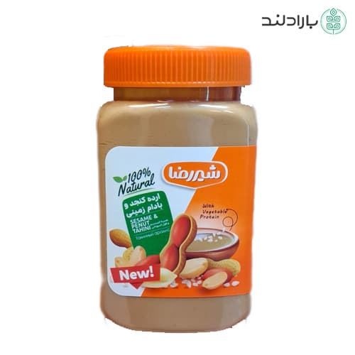 ارده کنجد و کره بادام زمینی شیررضا