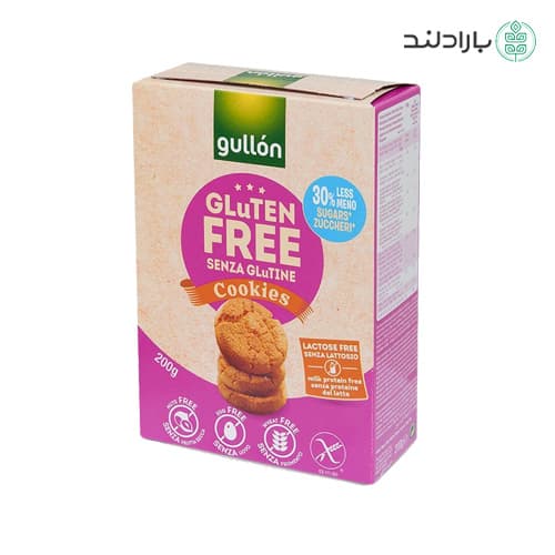 کوکی بدون گلوتن با چیپس شکلات 200 گرمی مدل مینی چیپس گولون