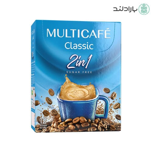 کافی میکس 2 در 1 بدون شکر مولتی کافه