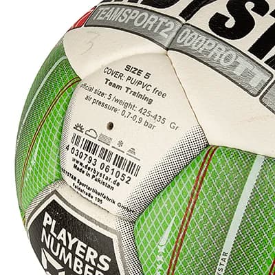 توپ فوتبال دربی استار TEAMSPORT2000PRO دوختی — تصویر ۹