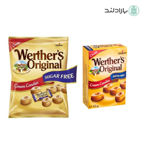 آبنبات وردرز اورجینال رژیمی بدون قند Werther’s Original Cream Candies Sugar Free