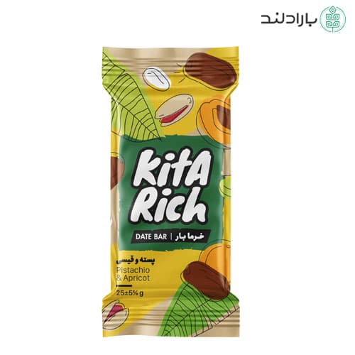 بار خرما پسته و قیسی کیتاریچ – 25 گرم